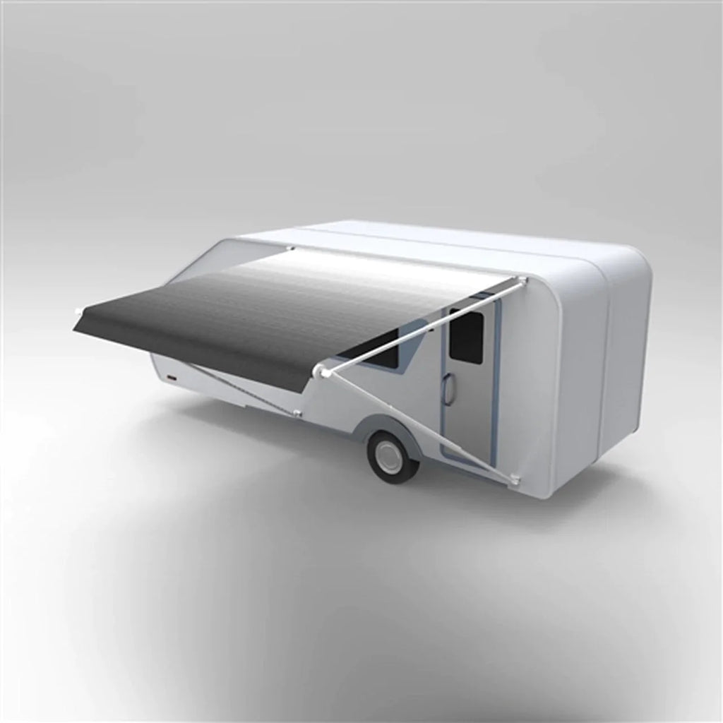 Aleko Retractable RV/Patio Awning - 21 x 8 Feet - Grey