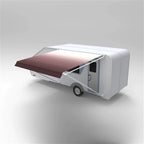 Aleko Retractable RV/Patio Awning - 8 x 8 Feet - Burgundy
