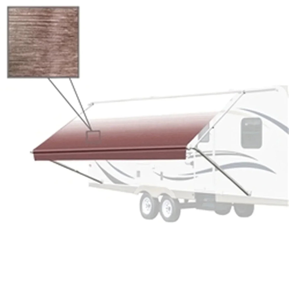 Aleko RV Awning Fabric Replacement - 16 X 8 ft (4.9 x 2.4