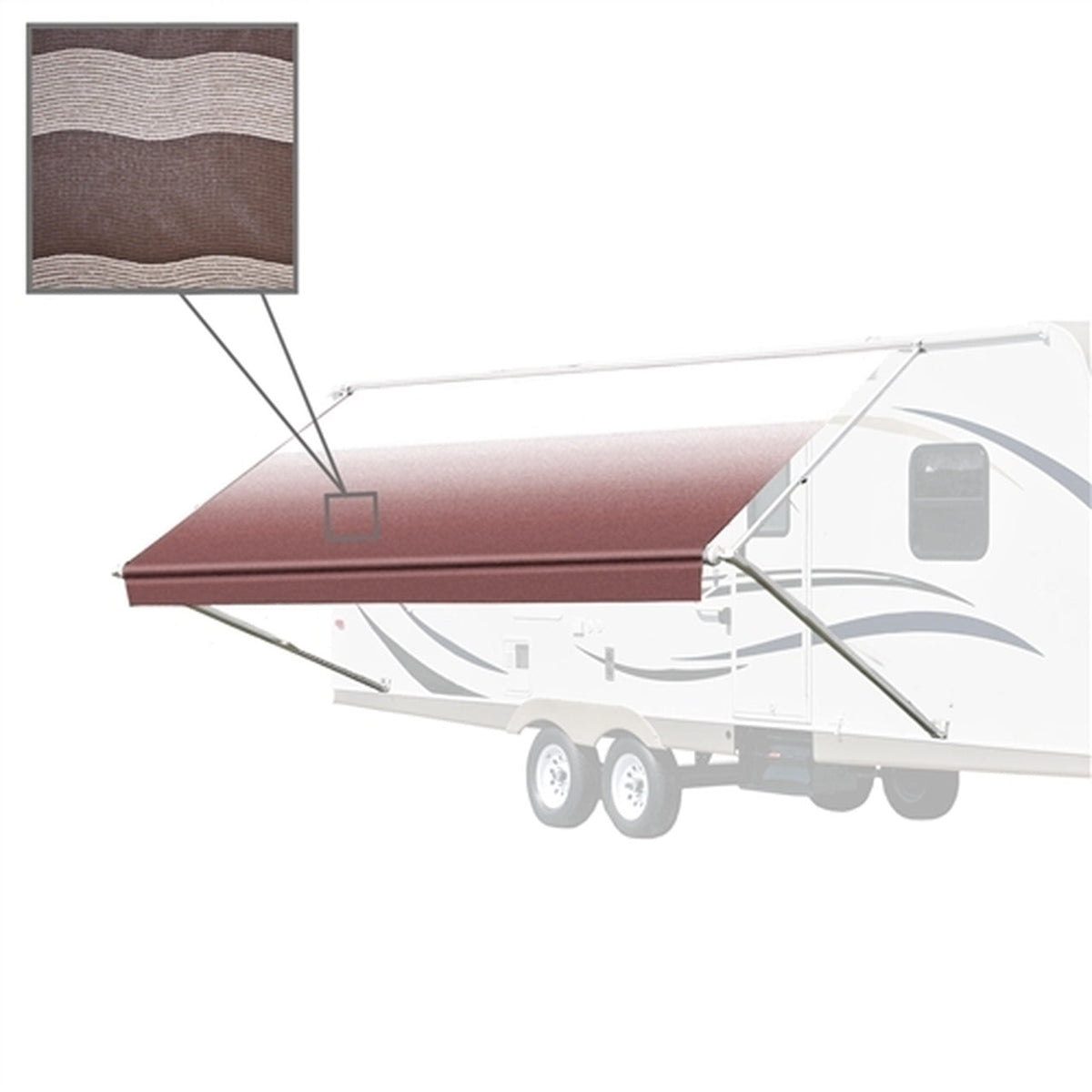 Aleko RV Awning Fabric Replacement - 16 X 8 ft (4.9 x 2.4