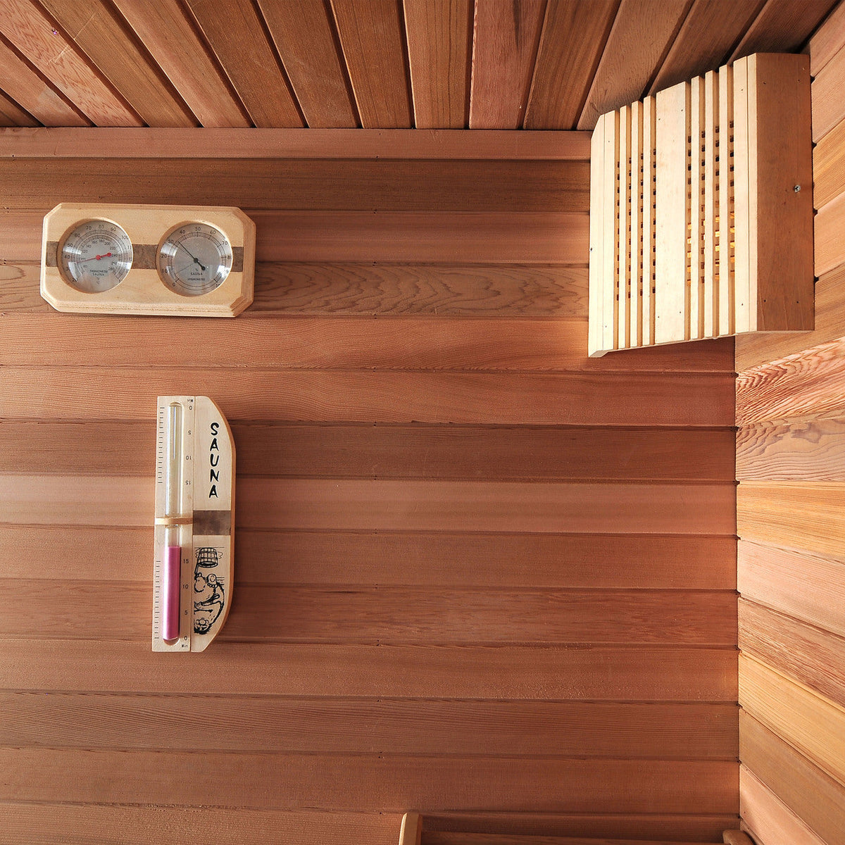 Aleko Sauna Lamp Shade in Finish Pine Wood