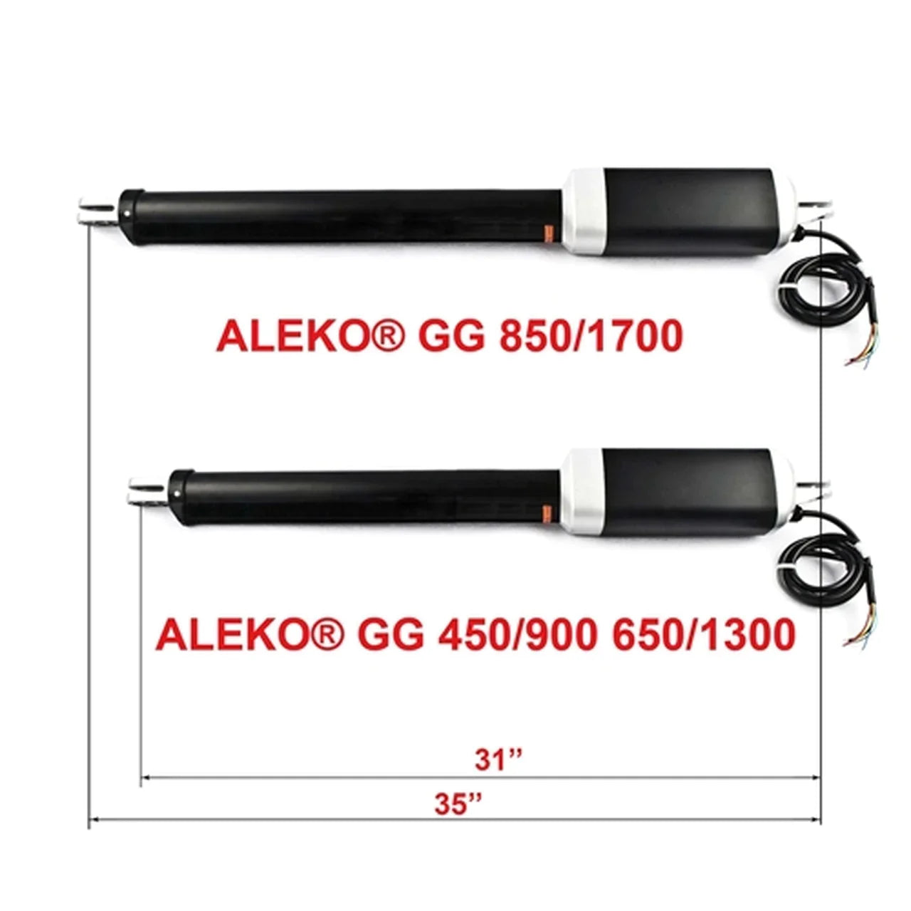 Aleko Single Swing Gate Operator - GG650/AS650 AC/DC
