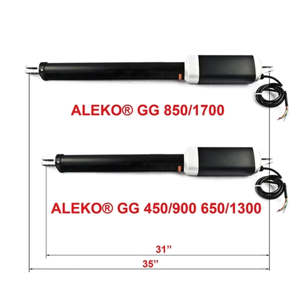 Aleko Single Swing Gate Operator - GG850/AS850 AC/DC