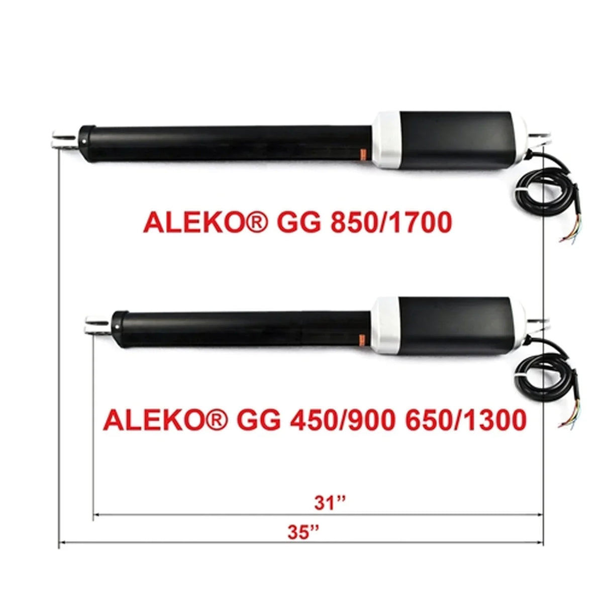 Aleko Single Swing Gate Operator - GG850/AS850 AC/DC