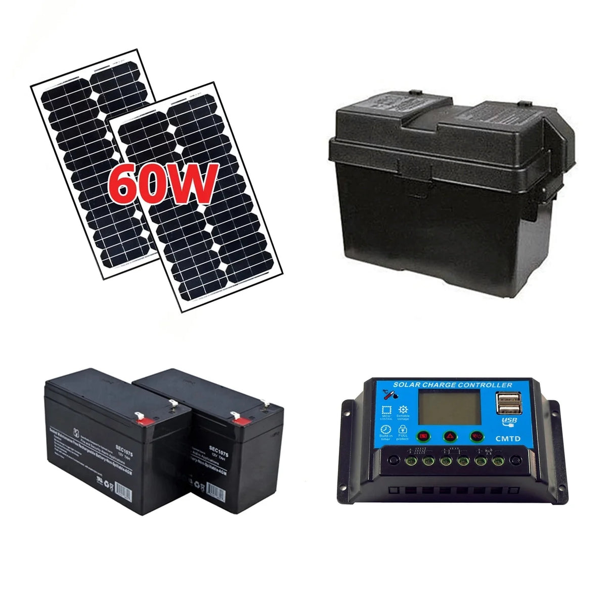 Aleko Solar Kit for Gate Openers - 60W