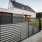 Aleko Steel Dual Swing Driveway Gate - Florence Style - 18