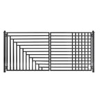 Aleko Steel Dual Swing Driveway Gate - Kyiv Style - 12 x 6