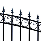 Aleko Steel Dual Swing Driveway Gate - LONDON Style - 16 ft