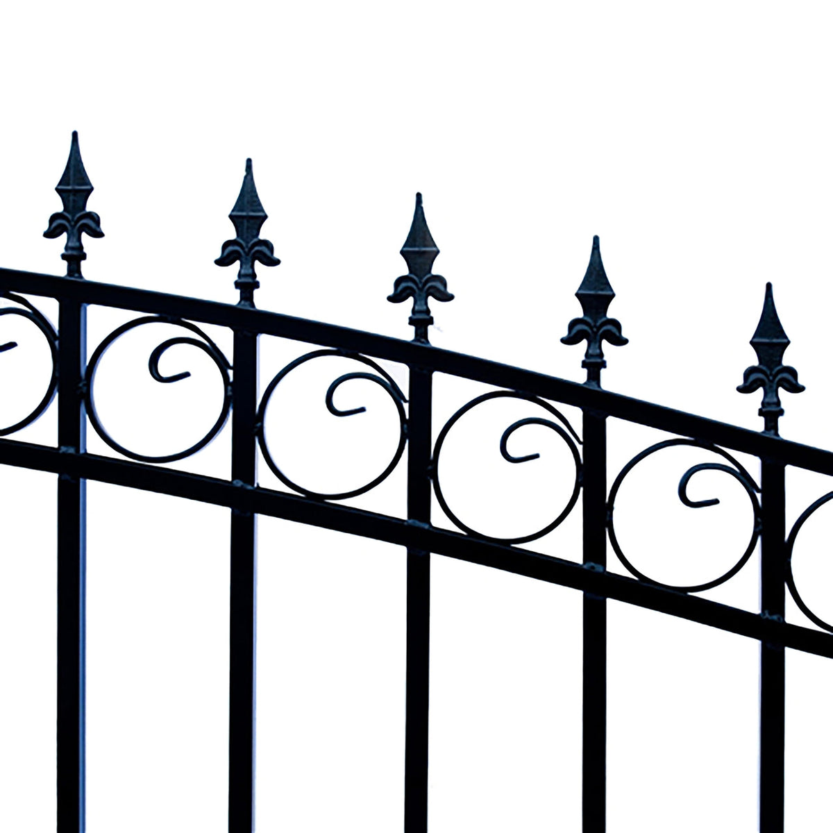 Aleko Steel Dual Swing Driveway Gate - LONDON Style - 16 ft