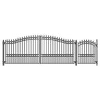 Aleko Steel Dual Swing Driveway Gate - LONDON Style - 16 ft