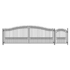 Aleko Steel Dual Swing Driveway Gate - LONDON Style - 18 ft