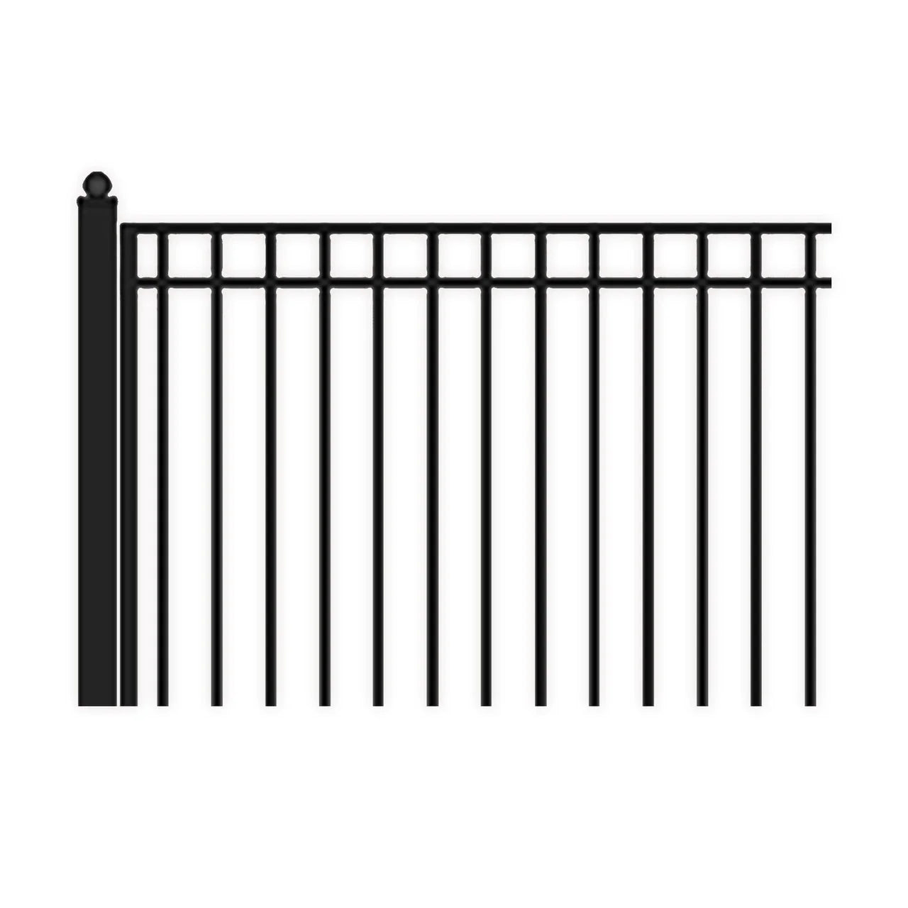 Aleko Steel Dual Swing Driveway Gate - MADRID Style - 12 ft