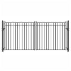 Aleko Steel Dual Swing Driveway Gate - MADRID Style - 16 x