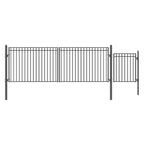 Aleko Steel Dual Swing Driveway Gate - MADRID Style - 18 ft