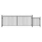 Aleko Steel Dual Swing Driveway Gate - MADRID Style - 18 ft