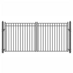 Aleko Steel Dual Swing Driveway Gate - MADRID Style - 18 x