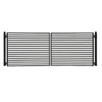 Aleko Steel Dual Swing Driveway Gate - MILAN Style - 14 x 6