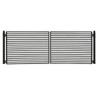 Aleko Steel Dual Swing Driveway Gate - MILAN Style - 16 x 6