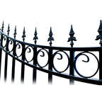 Aleko Steel Dual Swing Driveway Gate - MOSCOW Style - 14 ft