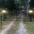 Aleko Steel Dual Swing Driveway Gate - MOSCOW Style - 16 x