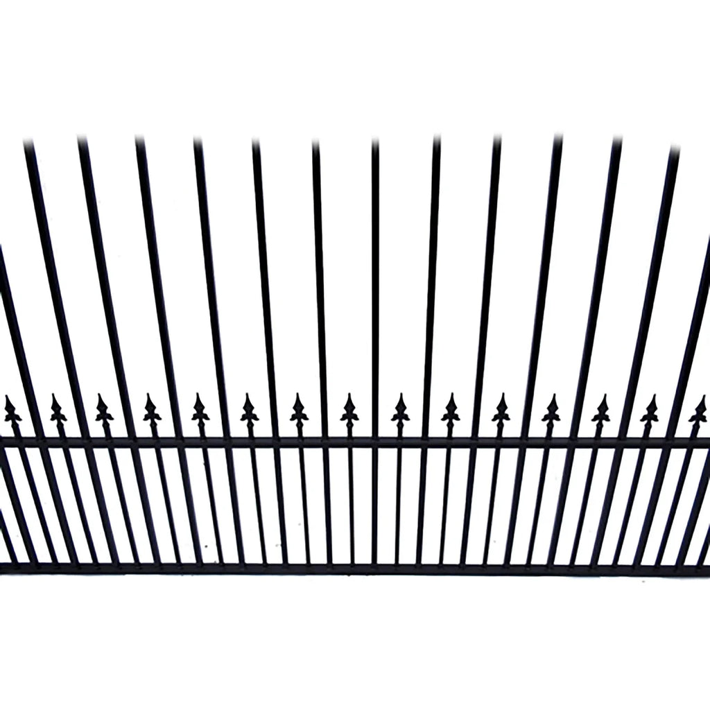 Aleko Steel Dual Swing Driveway Gate - MUNICH Style - 14 ft