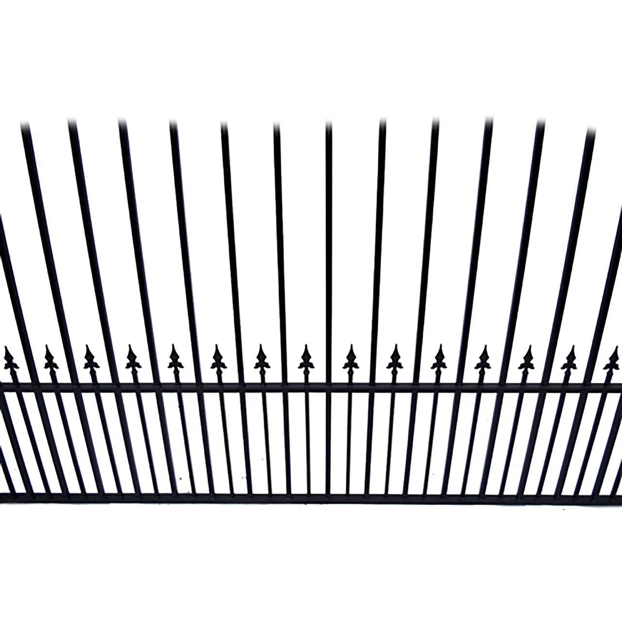 Aleko Steel Dual Swing Driveway Gate - MUNICH Style - 16 ft