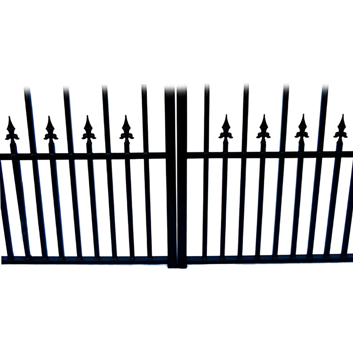 Aleko Steel Dual Swing Driveway Gate - MUNICH Style - 16 ft