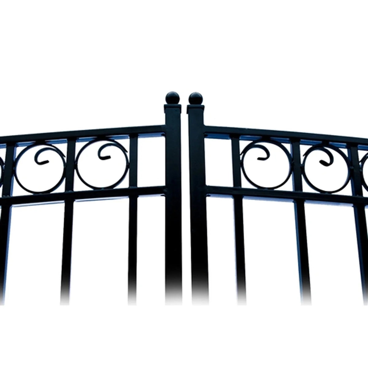 Aleko Steel Dual Swing Driveway Gate - PARIS Style - 12 x 6