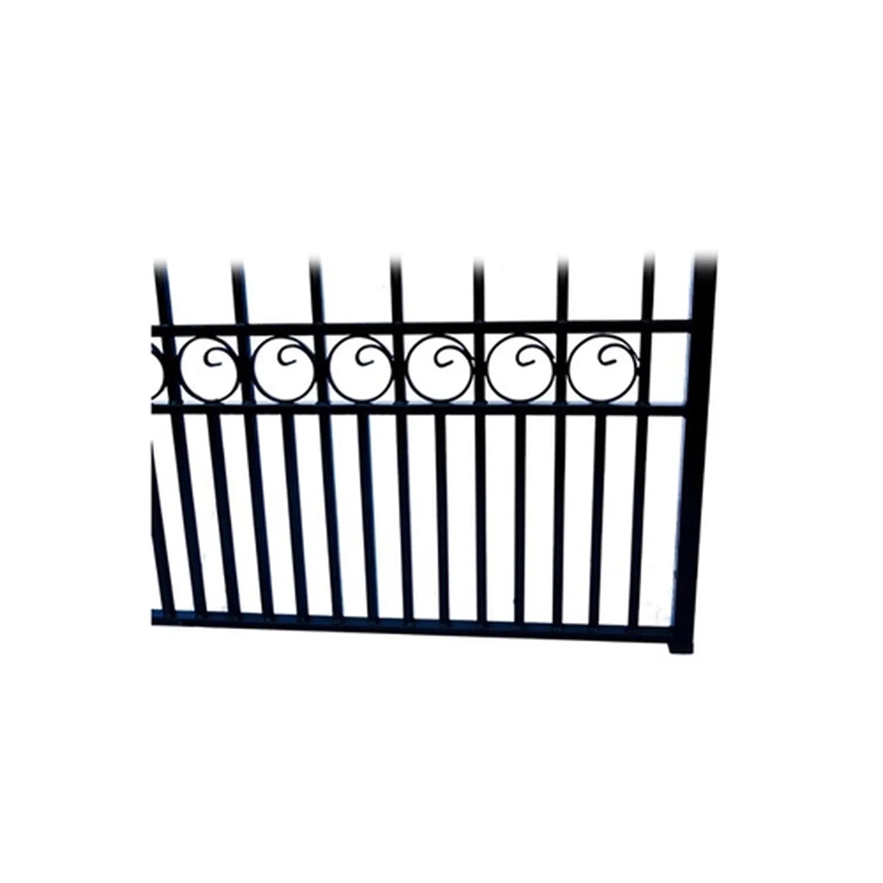 Aleko Steel Dual Swing Driveway Gate - PARIS Style - 14 x 6