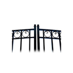 Aleko Steel Dual Swing Driveway Gate - PARIS Style - 14 x 6