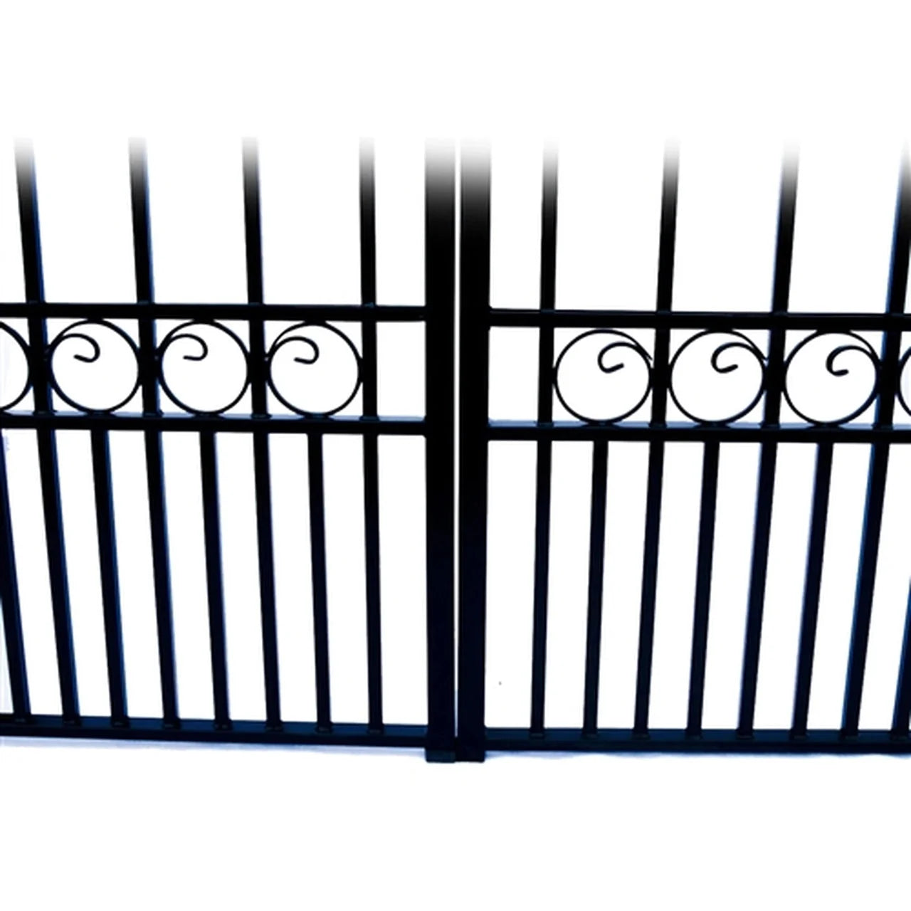 Aleko Steel Dual Swing Driveway Gate - PARIS Style - 16 x 6