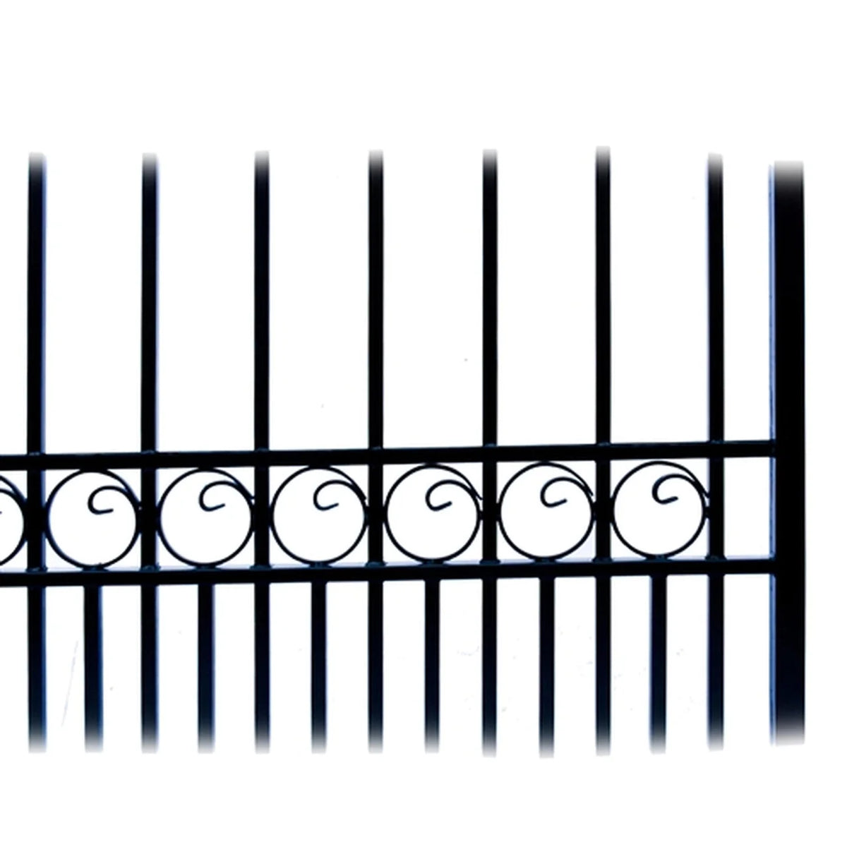 Aleko Steel Dual Swing Driveway Gate - PARIS Style - 18 x 6