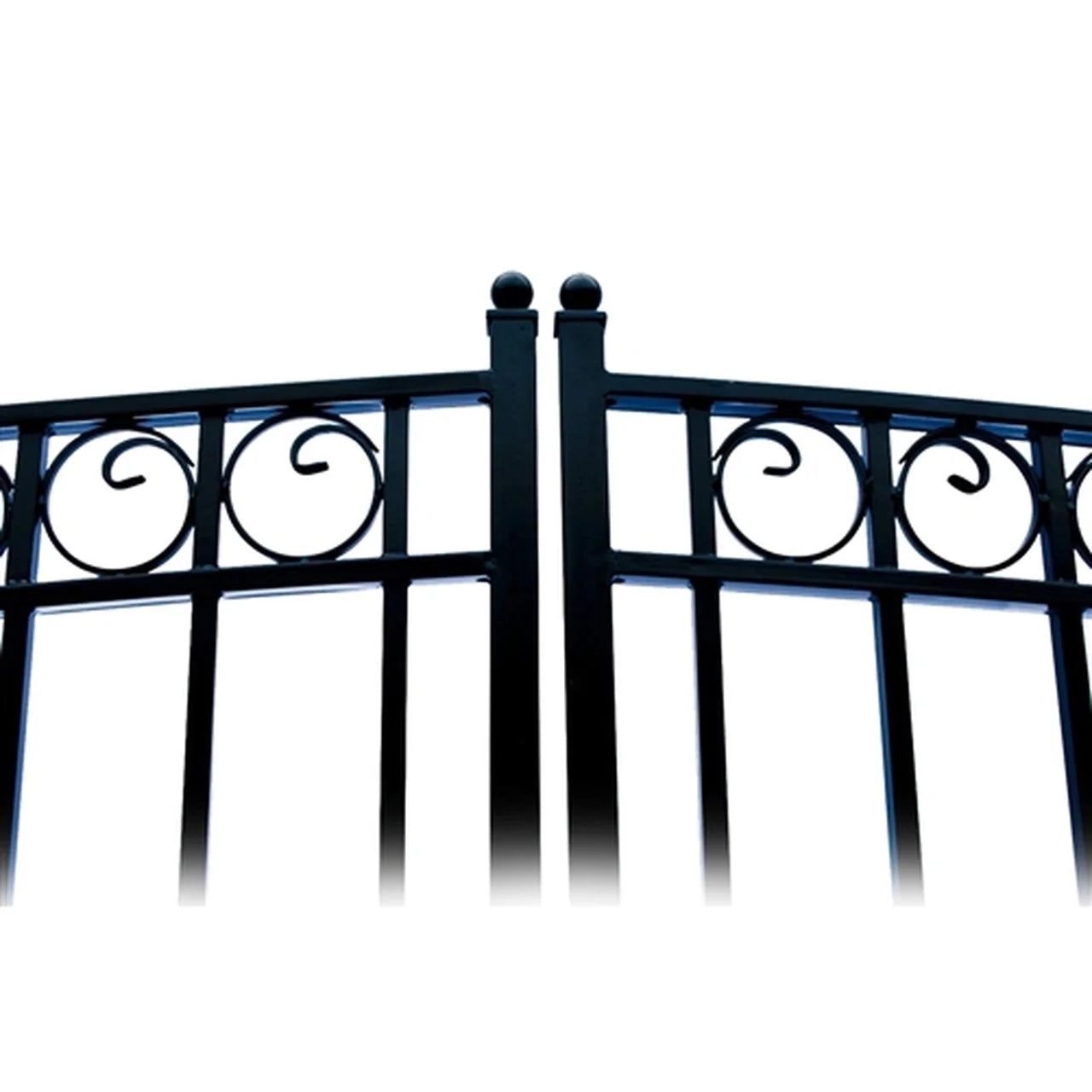 Aleko Steel Dual Swing Driveway Gate - PARIS Style - 18 x 6