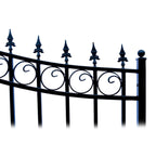 Aleko Steel Dual Swing Driveway Gate - PRAGUE Style - 12 x