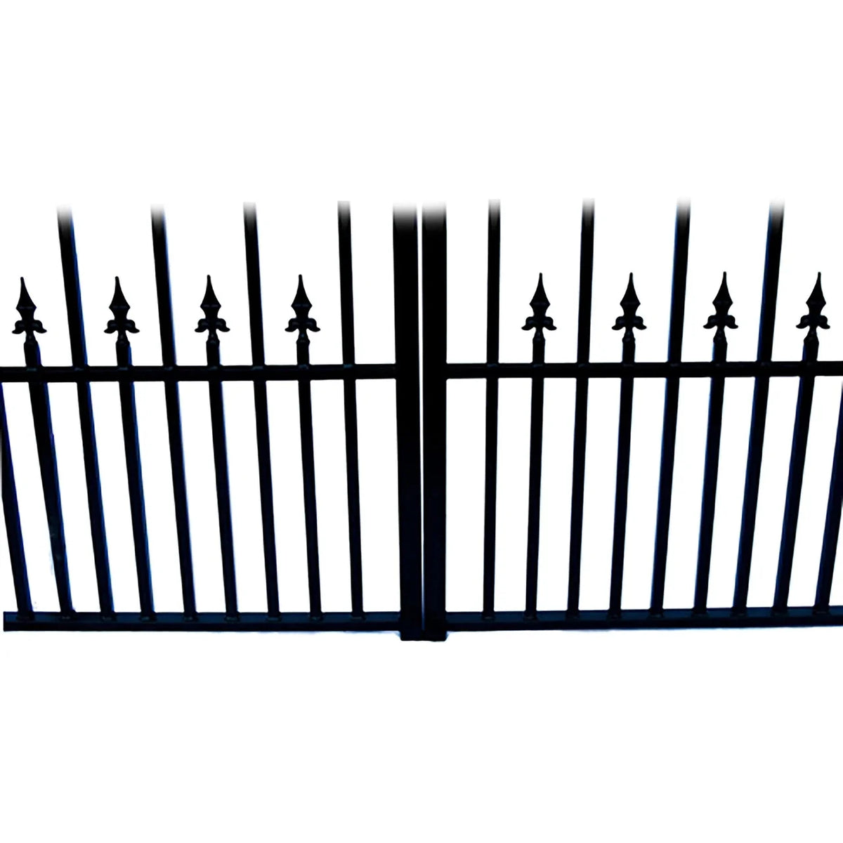 Aleko Steel Dual Swing Driveway Gate - PRAGUE Style - 14 ft