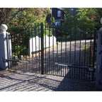 Aleko Steel Dual Swing Driveway Gate - PRAGUE Style - 14 x