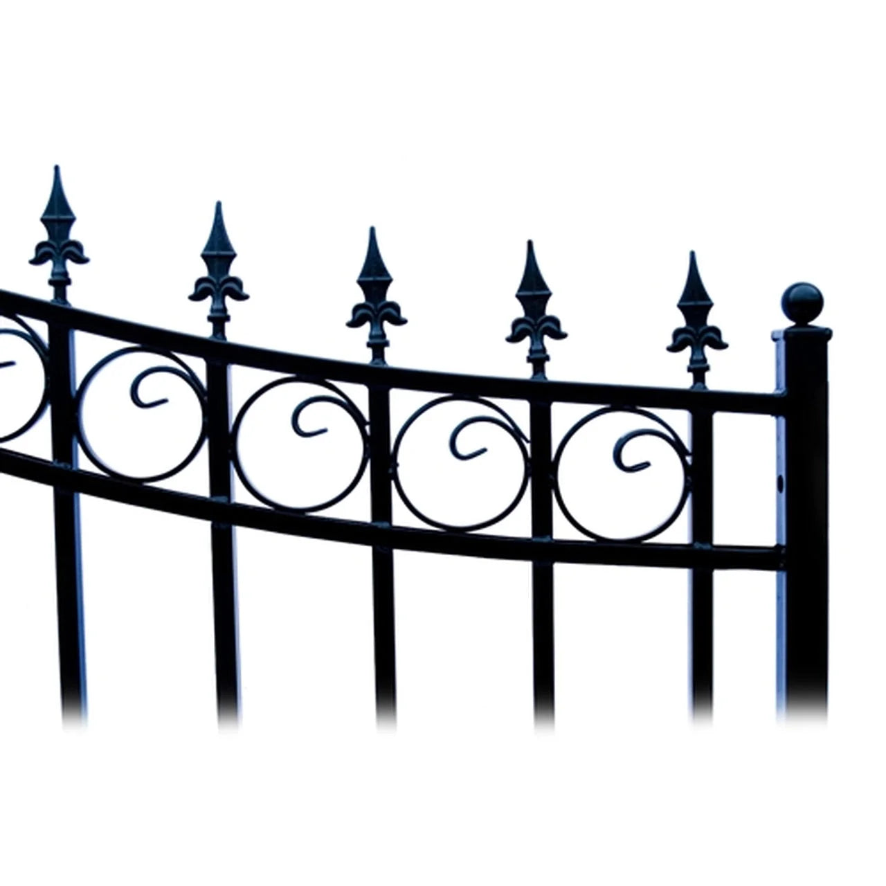 Aleko Steel Dual Swing Driveway Gate - PRAGUE Style - 14 x