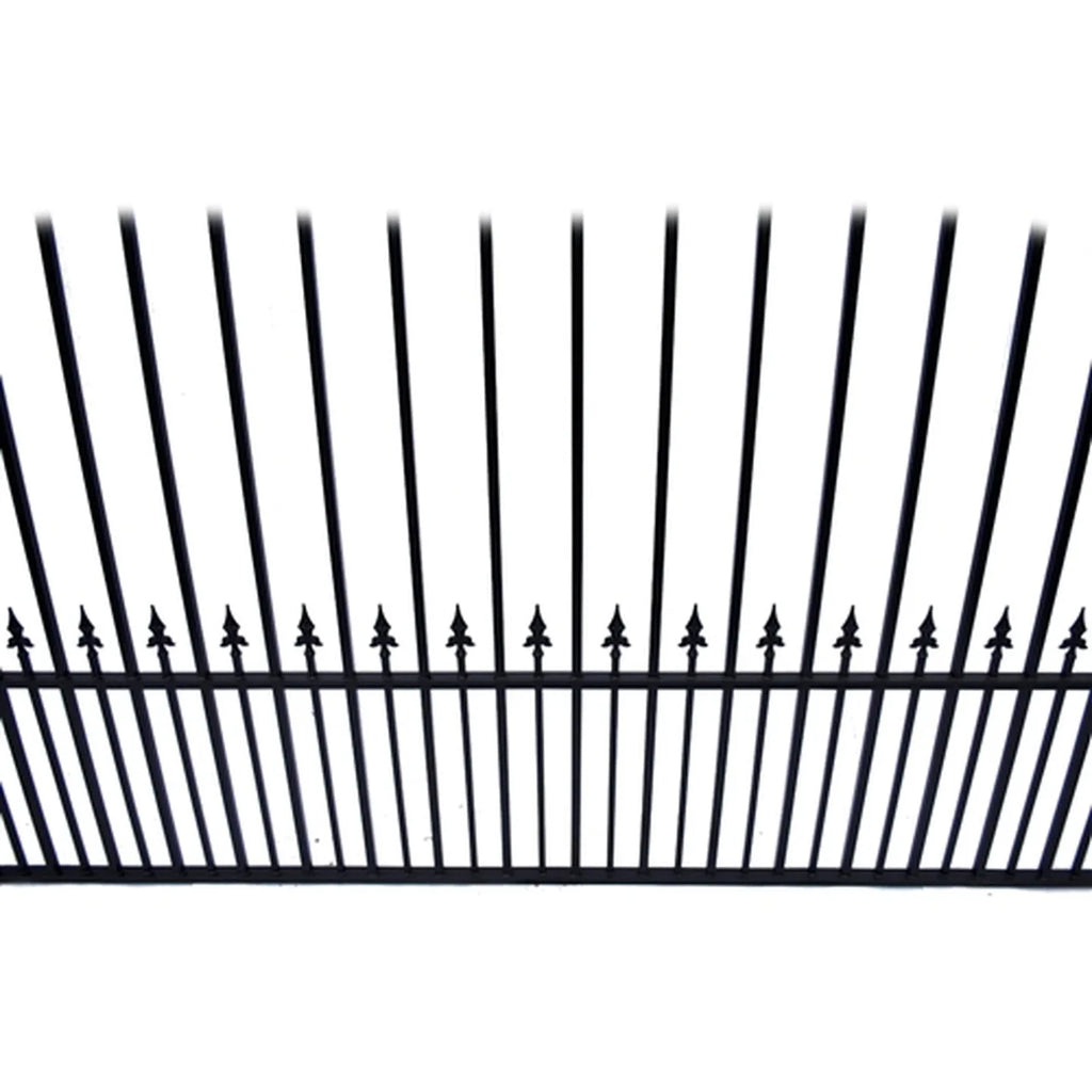 Aleko Steel Dual Swing Driveway Gate - PRAGUE Style - 14 x