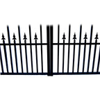 Aleko Steel Dual Swing Driveway Gate - PRAGUE Style - 16 ft