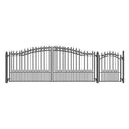 Aleko Steel Dual Swing Driveway Gate - PRAGUE Style - 16 ft