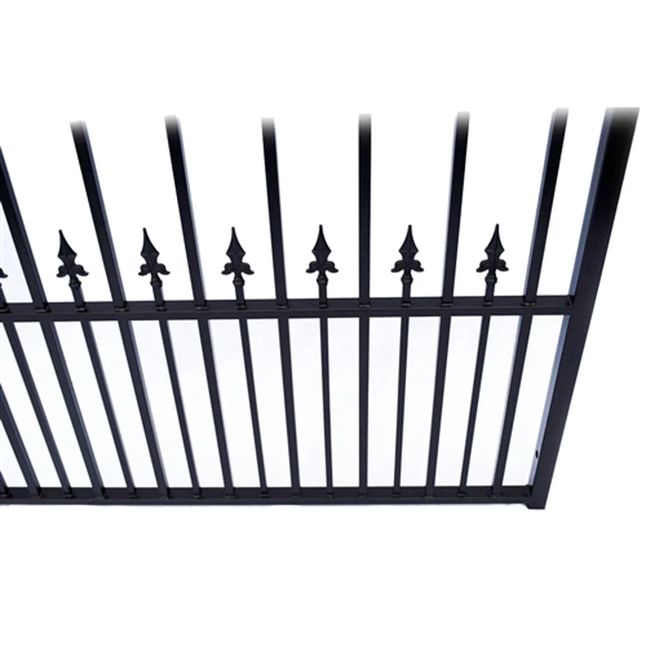Aleko Steel Dual Swing Driveway Gate - PRAGUE Style - 18 x