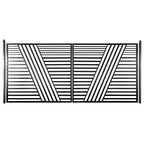 Aleko Steel Dual Swing Driveway Gate - Sofia Style - 12 x 6
