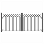 Aleko Steel Dual Swing Driveway Gate - STOCKHOLM Style - 18
