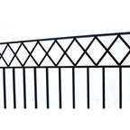 Aleko Steel Dual Swing Driveway Gate - STOCKHOLM Style - 18