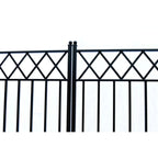 Aleko Steel Dual Swing Driveway Gate - STOCKHOLM Style - 18