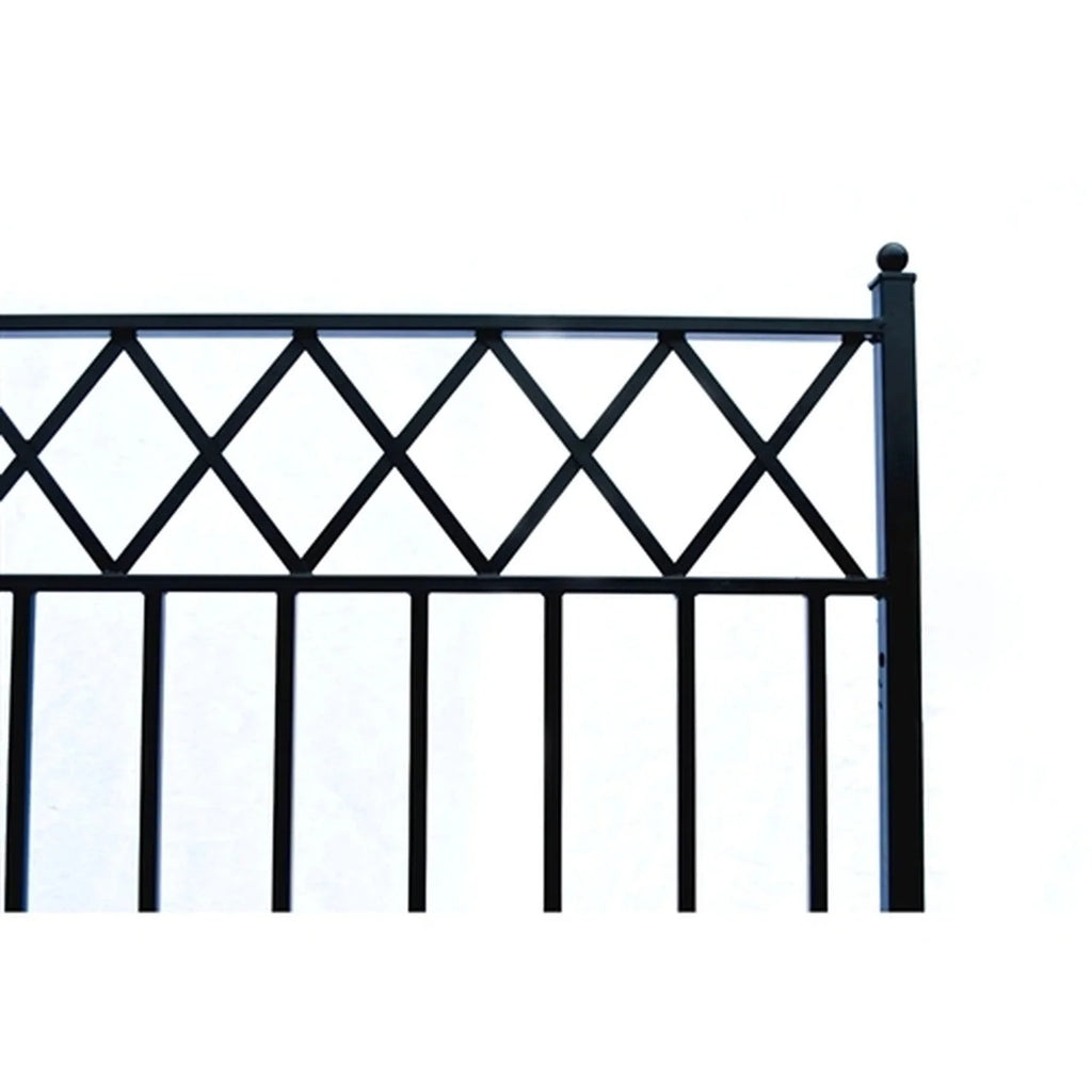 Aleko Steel Dual Swing Driveway Gate - STOCKHOLM Style - 18