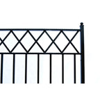 Aleko Steel Dual Swing Driveway Gate - STOCKHOLM Style - 18