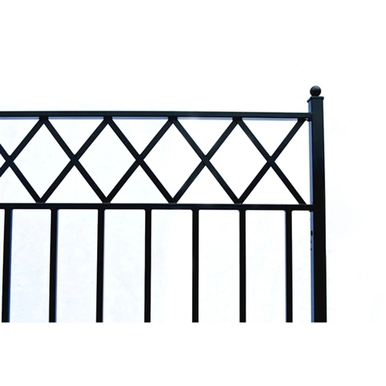 Aleko Steel Dual Swing Driveway Gate - STOCKHOLM Style - 18