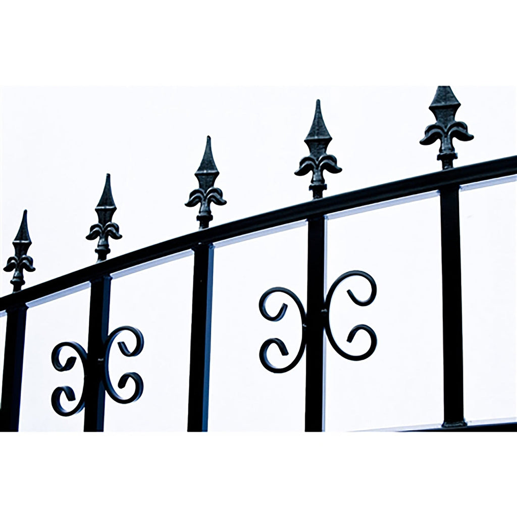 Aleko Steel Dual Swing Driveway Gate - VENICE Style - 12 x
