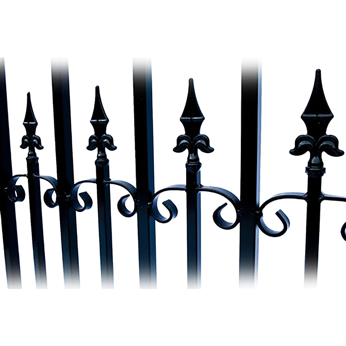 Aleko Steel Dual Swing Driveway Gate - VENICE Style - 12 x